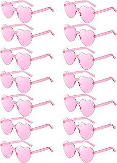 14 Pcs Heart Shaped Sunglasses for Women Heart Glasses Pack for Bachelorette Party Favor Valentines Gifts