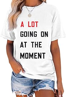 A Lot Going On at The Moment T Shirt Oversized Country Music Concert for Women Loose Nashville Music Lover Shirts